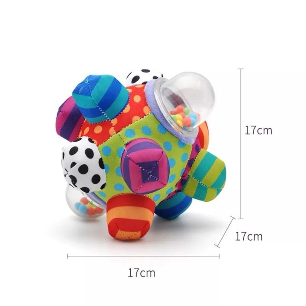 Baby Cognitive Development Bumpy Ball Toy Rattle & Fun Baby Toy Ball - Picture 3 of 4